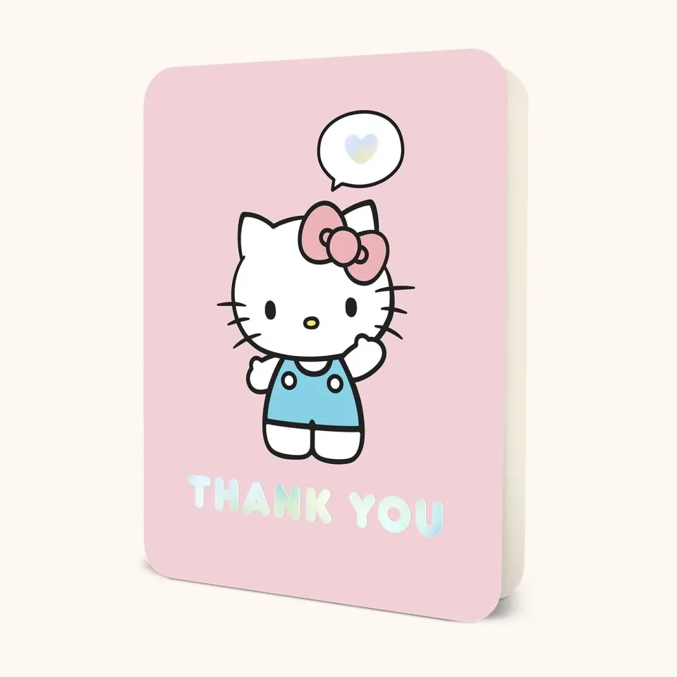 Hello Kitty Studio Oh! Thank You gratulasjonskort deluxe