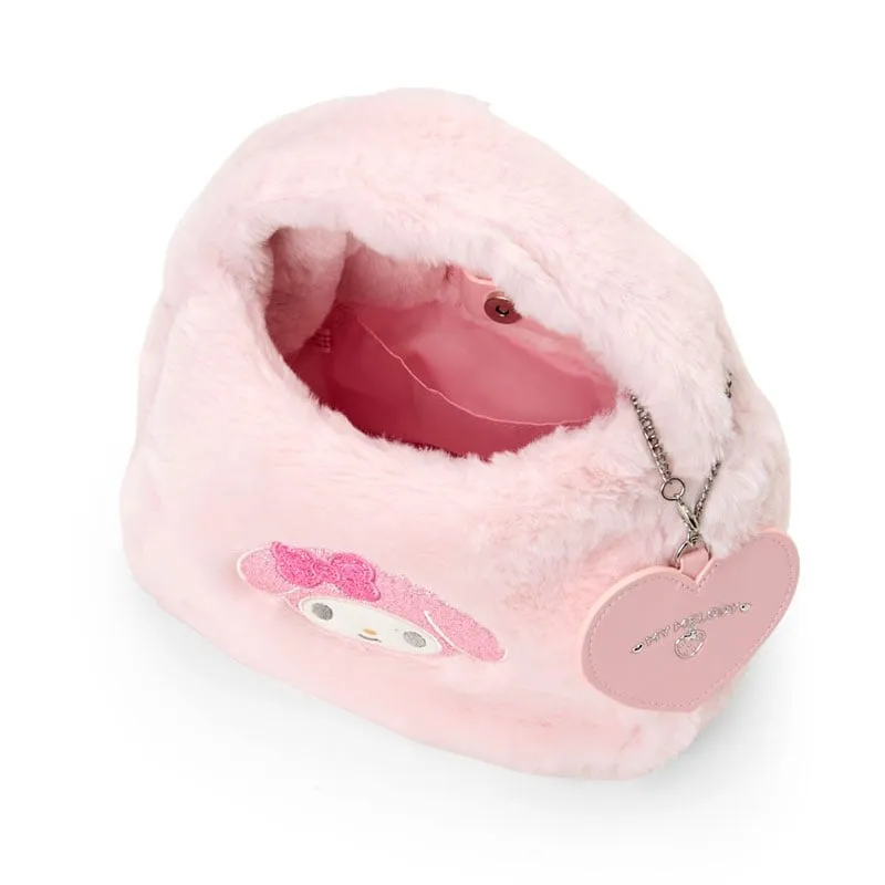 Hello Kitty My Melody Plush Boa Crossbody Bag skulderveske
