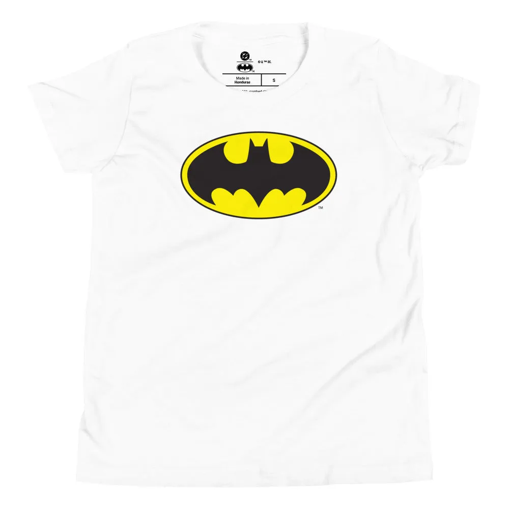 Batman Batman Logo T-skjorte ungdom svart