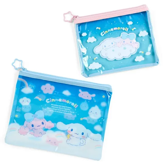 Hello Kitty Cinnamoroll 2-Piece Pouch Set pung 2 stk gjennomsiktig