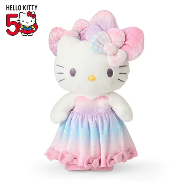 Hello Kitty Fashionable Ribbons 50th Anniversary-bamse 18 tommer samleboks