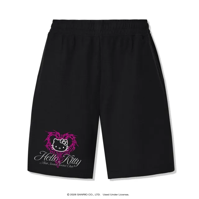 Hello Kitty Anti Social Social Club Love Shorts shorts svart