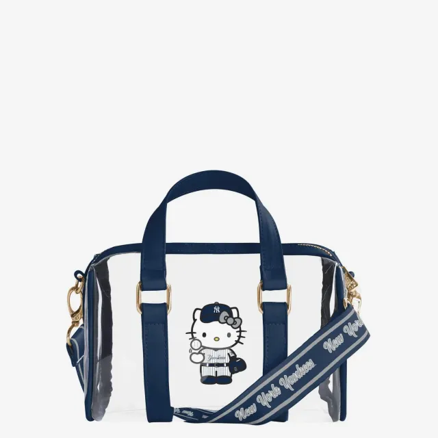 Hello Kitty x New York Yankees barrel bag gjennomsiktig crossbodyveske