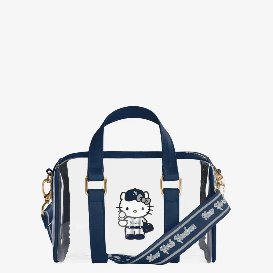 Hello Kitty x New York Yankees barrel bag gjennomsiktig crossbodyveske