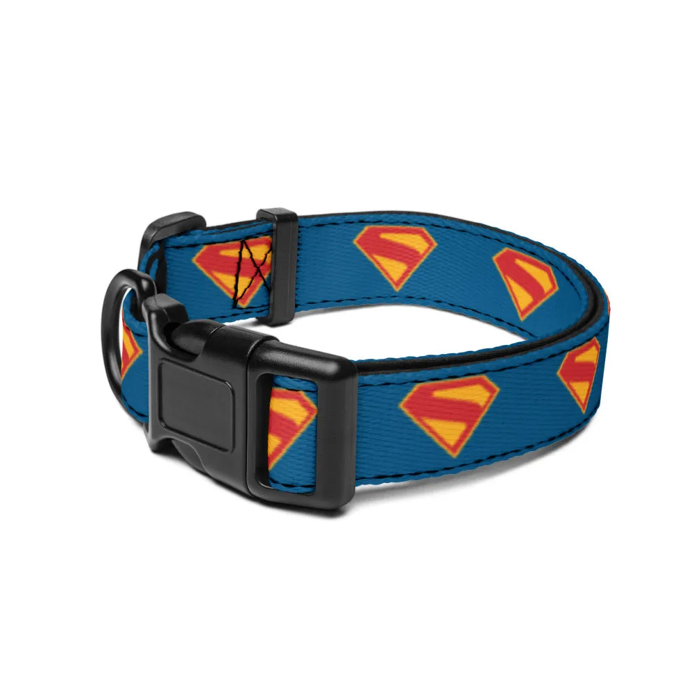 Batman Superman (2025 Movie) S-Shield halsbånd til hund justerbart