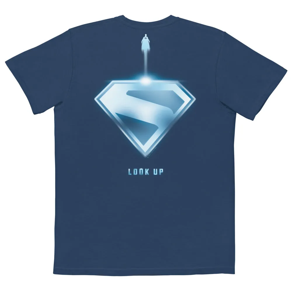 Superman (2025 Movie) Look Up Comfort Colors T-skjorte svart