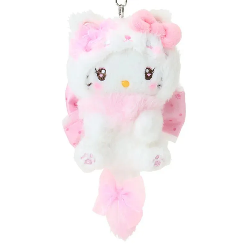 Hello Kitty Milky Kitten Plush Mascot Keychain, kattungeantrekk
