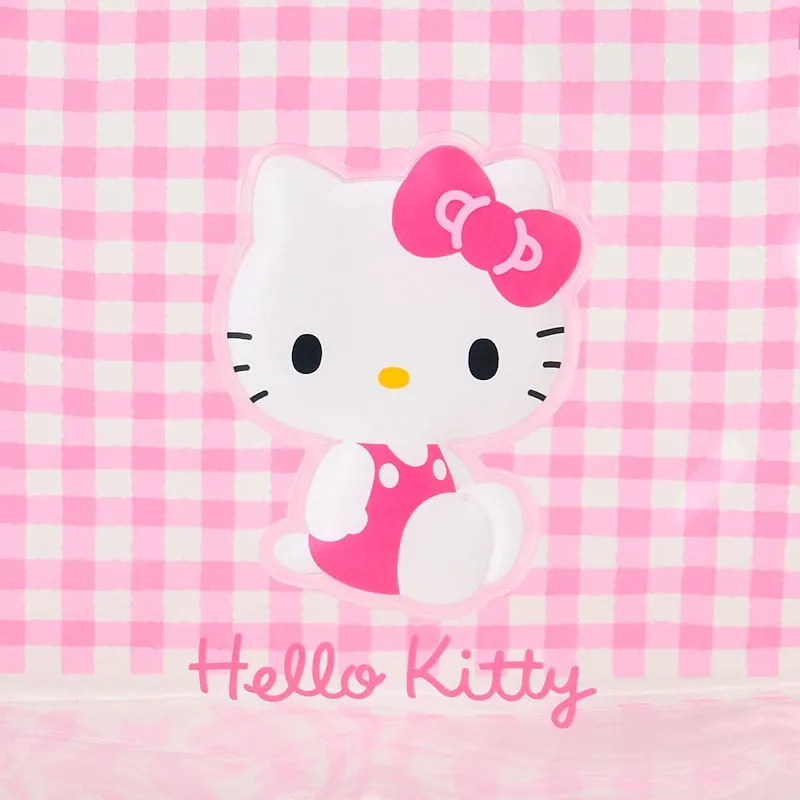 Hello Kitty Clear Gingham Zipper Pouch toalettmappe gjennomsiktig