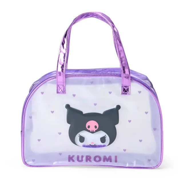 Hello Kitty Kuromi Clear Handbag veske med hjerter gjennomsiktig PVC