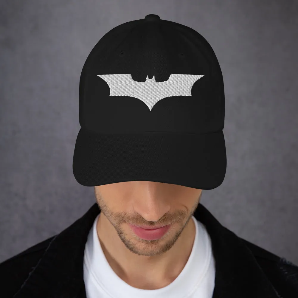 Batman The Dark Knight Logo caps svart brodert