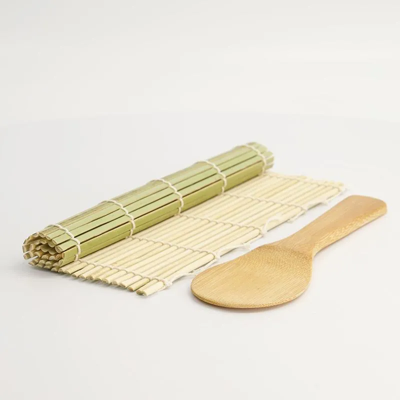 Neo Tokyo Japanese Sushi Mat sushimatte med risskje 24 × 24 cm bambus