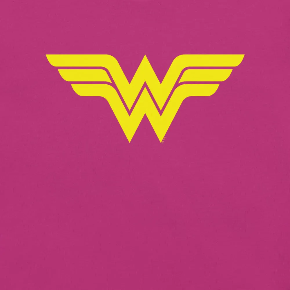 Batman Wonder Woman Logo T-skjorte rød bomull