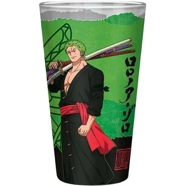 One Piece Zoro stort glass 400 ml