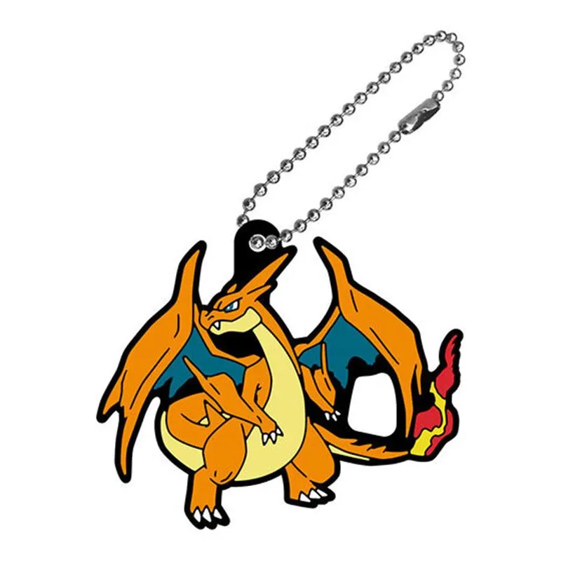 Pokémon Rubber Mascot Charm nøkkelring tilfeldig modell