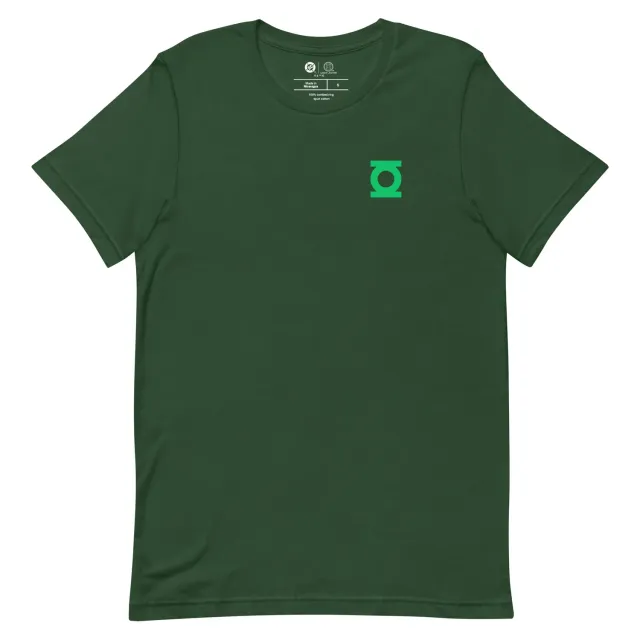 Batman Green Lantern Oath T-skjorte svart unisex i bomull