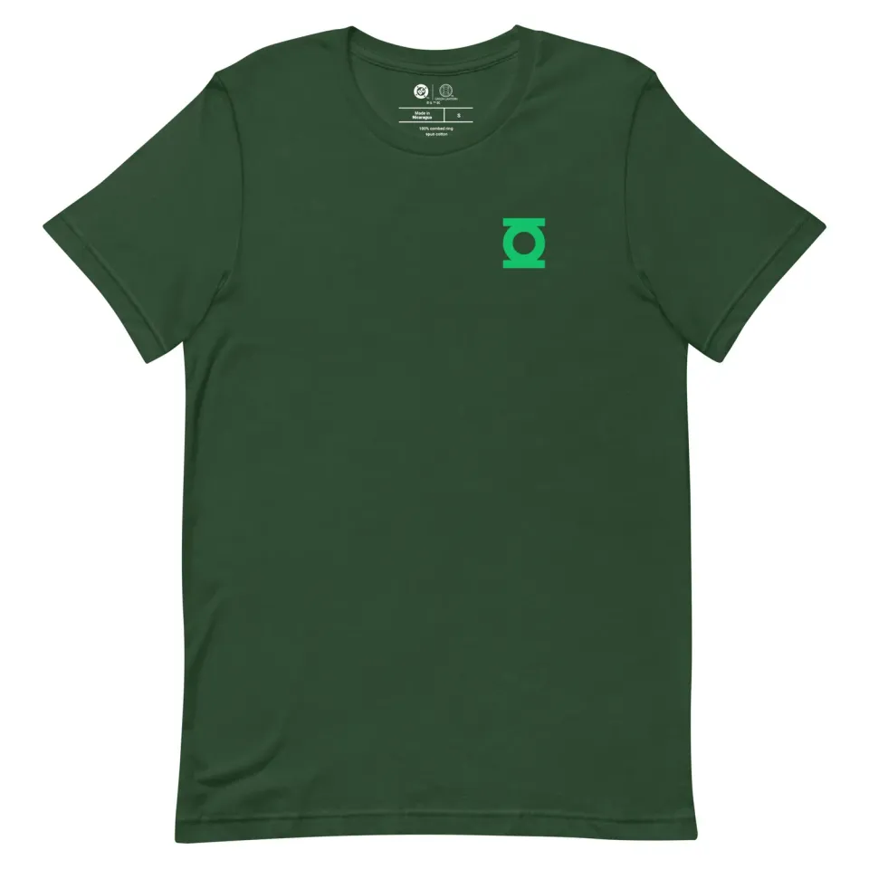 Batman Green Lantern Oath T-skjorte svart unisex i bomull