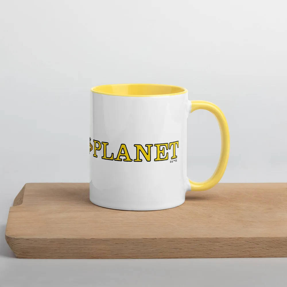 Batman SUPERMAN Daily Planet Logo totonet krus 11 oz gul