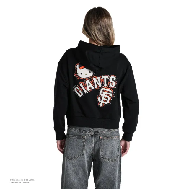 Hello Kitty x The Wild Collective San Francisco Giants hettejakke svart XS