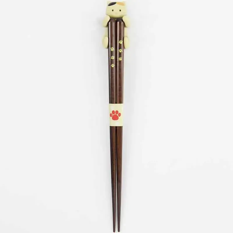 Neo Tokyo Chopsticks Gift Box spisepinner med kattehviler 22,5 cm