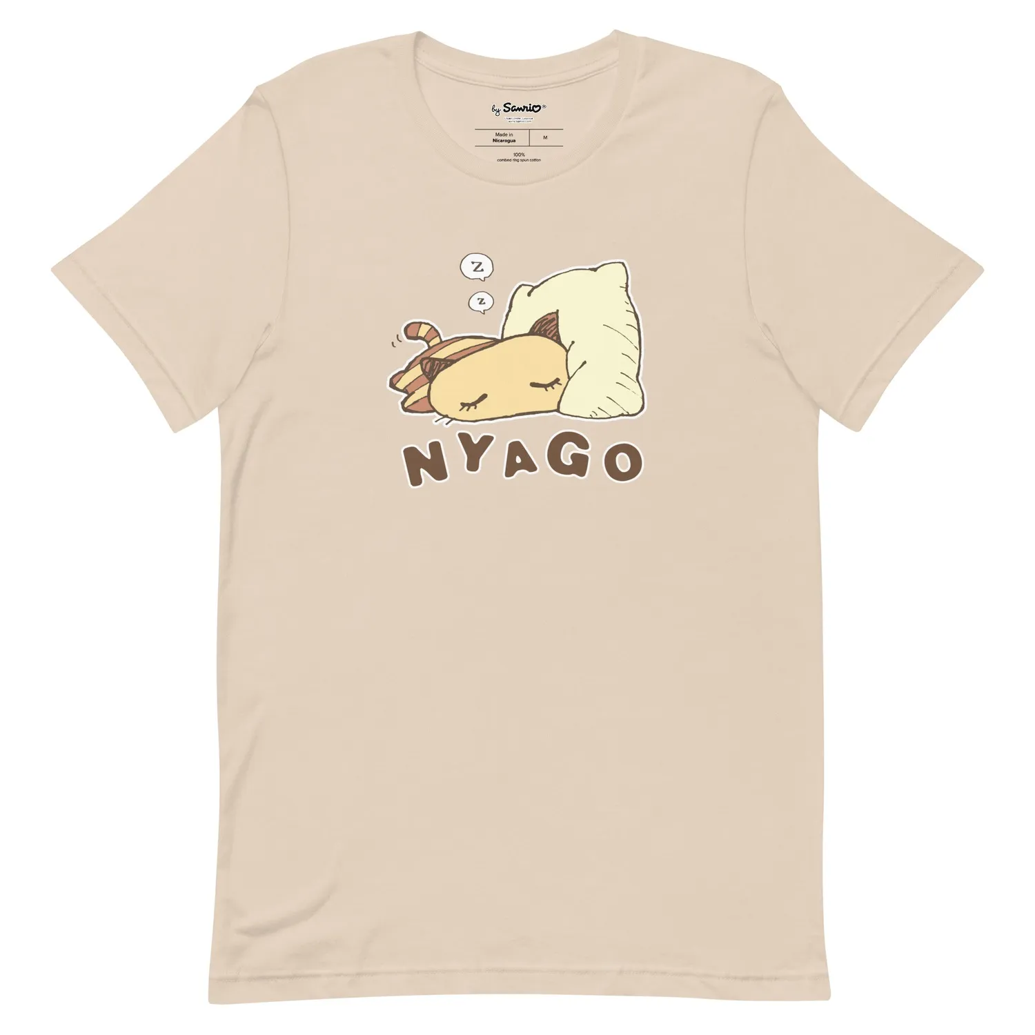 Sanrio Nyago Classic Logo T-skjorte Pebble XS–3XL bomull