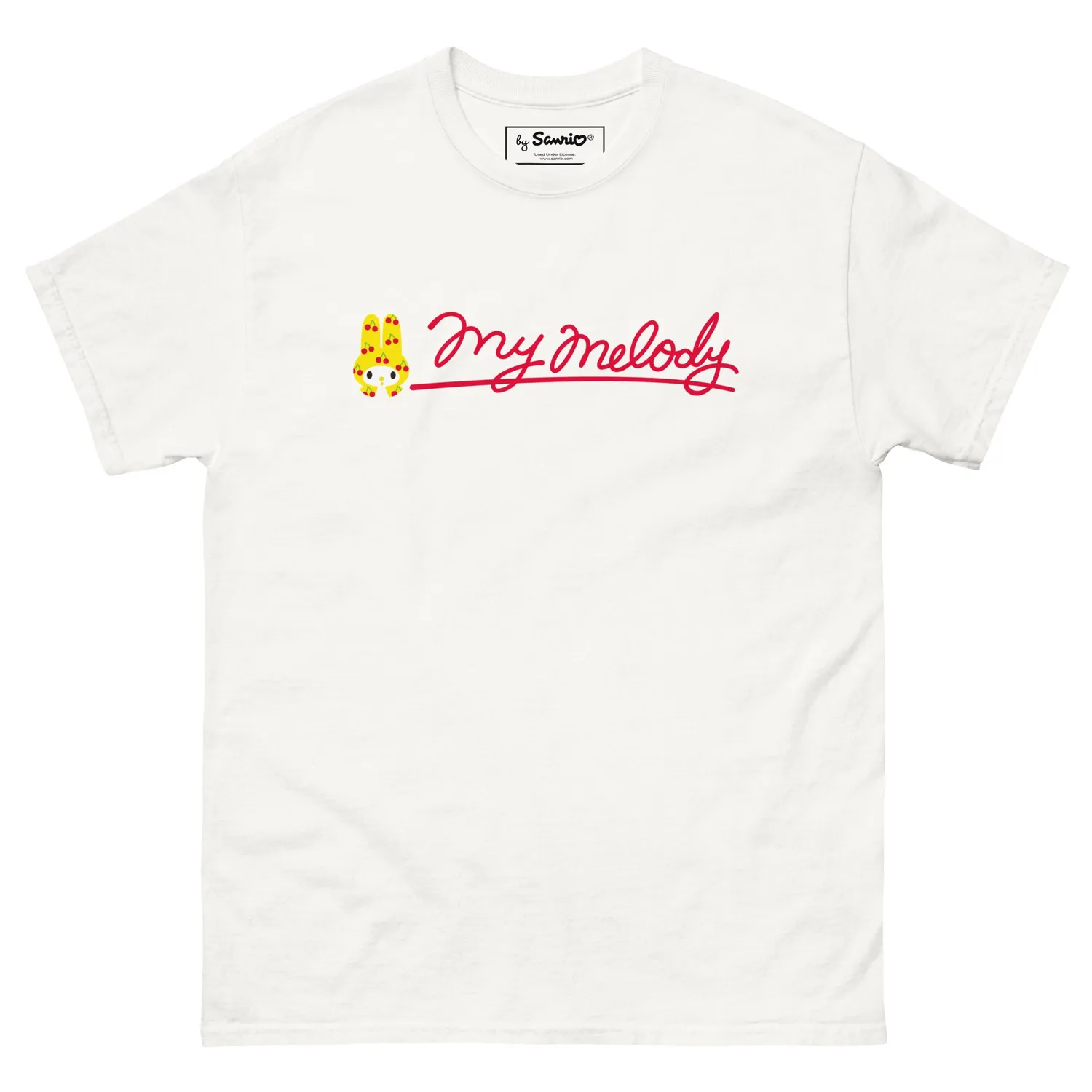 Hello Kitty My Melody Cherry Sweet Logo Tee t-skjorte svart bomull