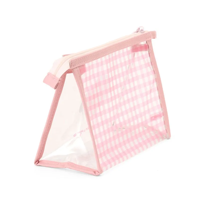 Hello Kitty Cogimyun Clear Gingham toalettmappe gjennomsiktig