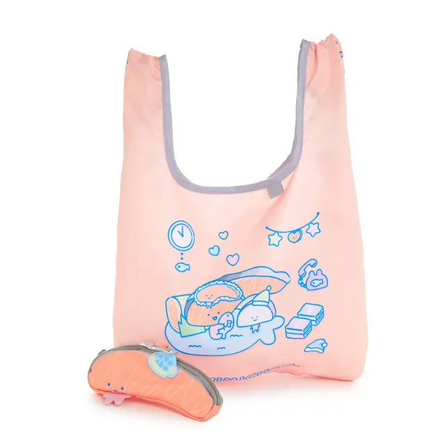 Hello Kitty Sleepover Series Kirimichan gjenbrukbar totebag med etui