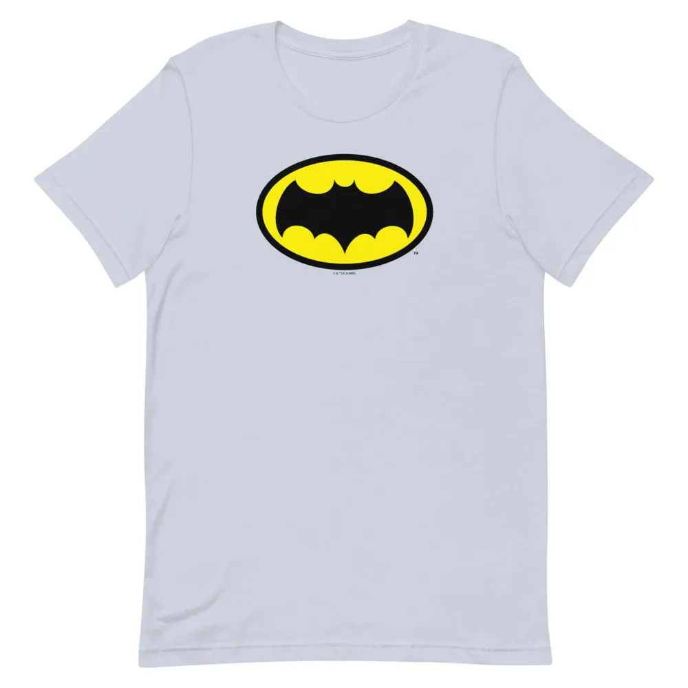 Batman Classic TV Series Batman Logo t-skjorte sølv