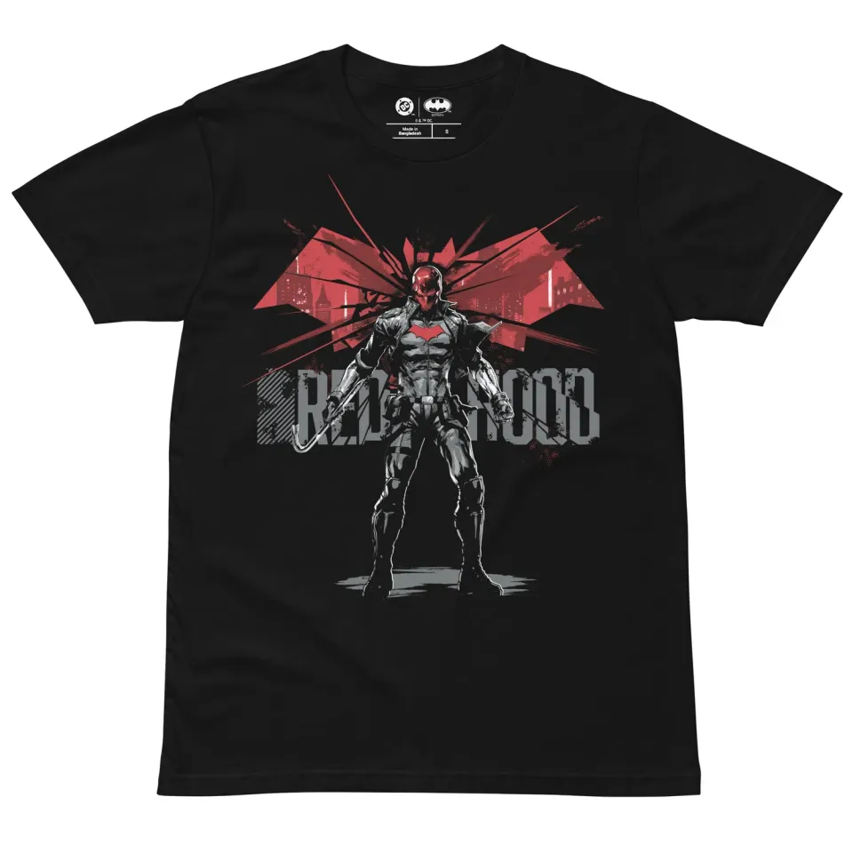 Batman RED HOOD T-shirt Violent Vigilante t-skjorte, bomull