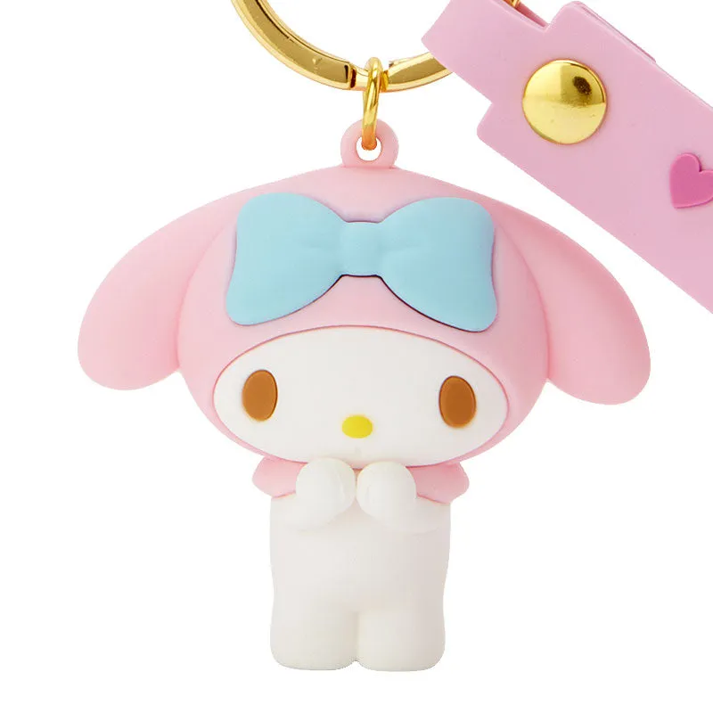 Hello Kitty My Melody Signature nøkkelring gull