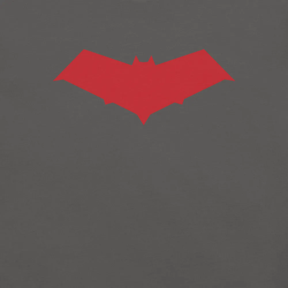 Batman Red Hood Logo T-skjorte svart unisex bomull