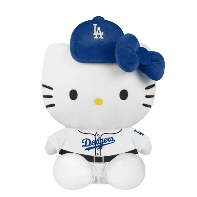 Hello Kitty x Los Angeles Dodgers 10" sittende plysjbamse blå