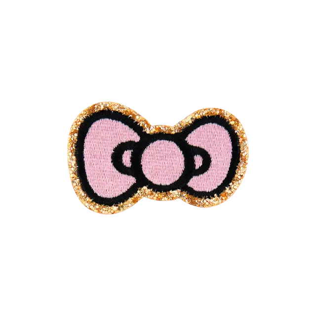 Hello Kitty Stoney Clover Lane sløyfemerke med lim 6,4 cm