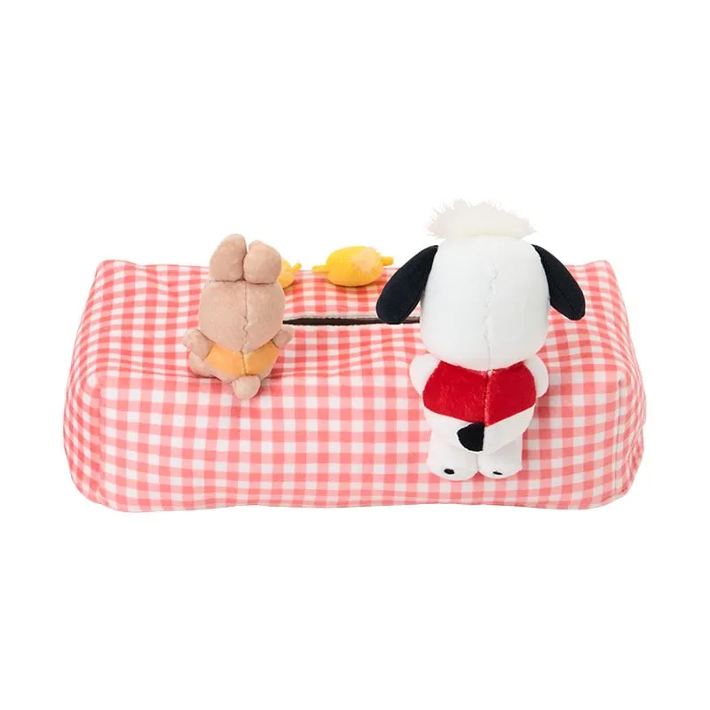 Hello Kitty Pochacco Besties trekk til tissueboks, gingham