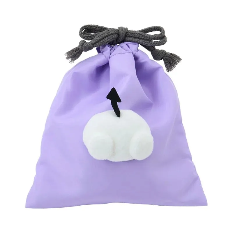 Hello Kitty Kuromi Face Plush snørepung til reise