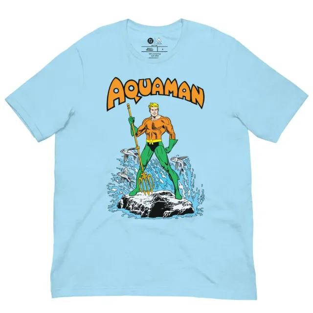 Batman AQUAMAN King of Atlantis T-skjorte Ocean Blue
