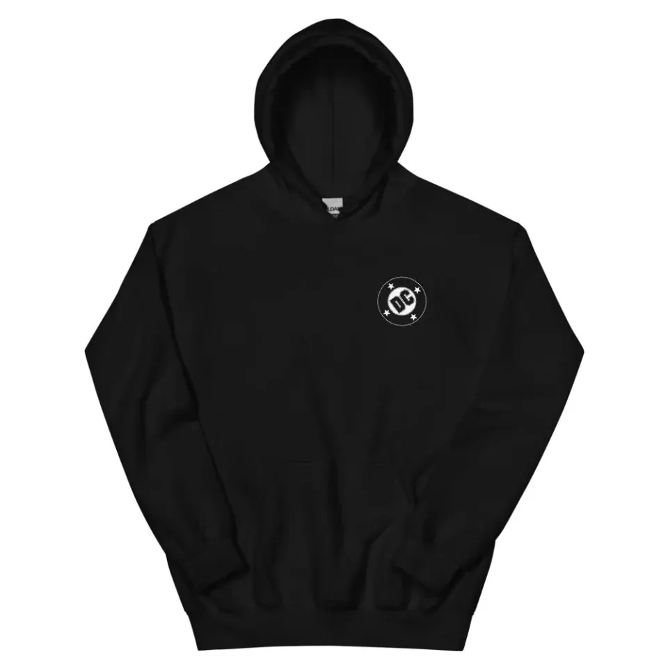 Batman DC Black Logo Hoodie hettegenser svart