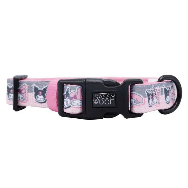 Hello Kitty My Melody & Kuromi hundehalsbånd multicolor S–L neopren