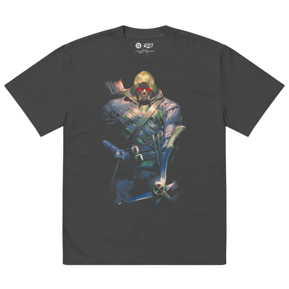 Batman Absolute Green Arrow The Longbow Killer T-skjorte, oversized bomull