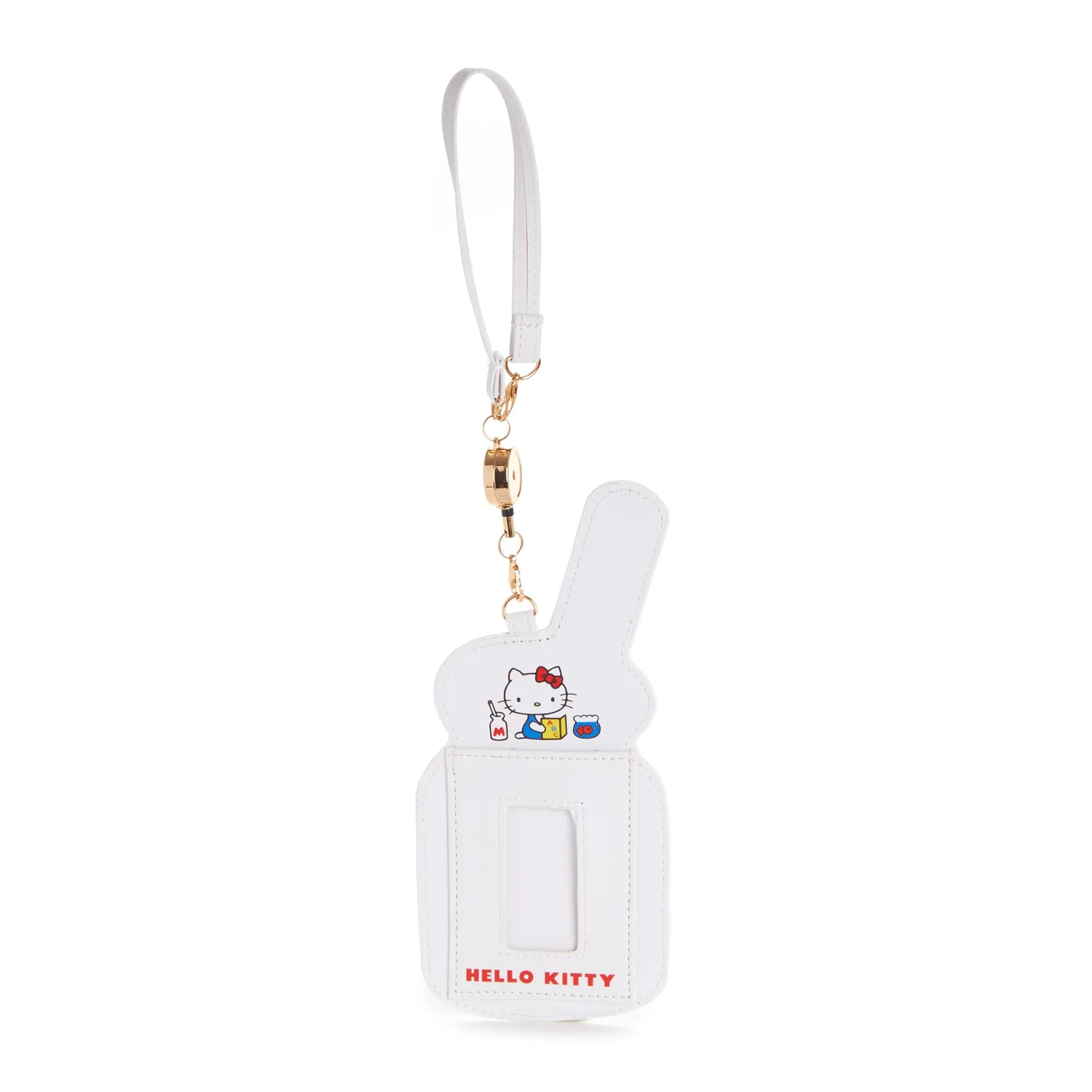 Hello Kitty Red Classic Series Milk Card Case kortetui rød med glidelås