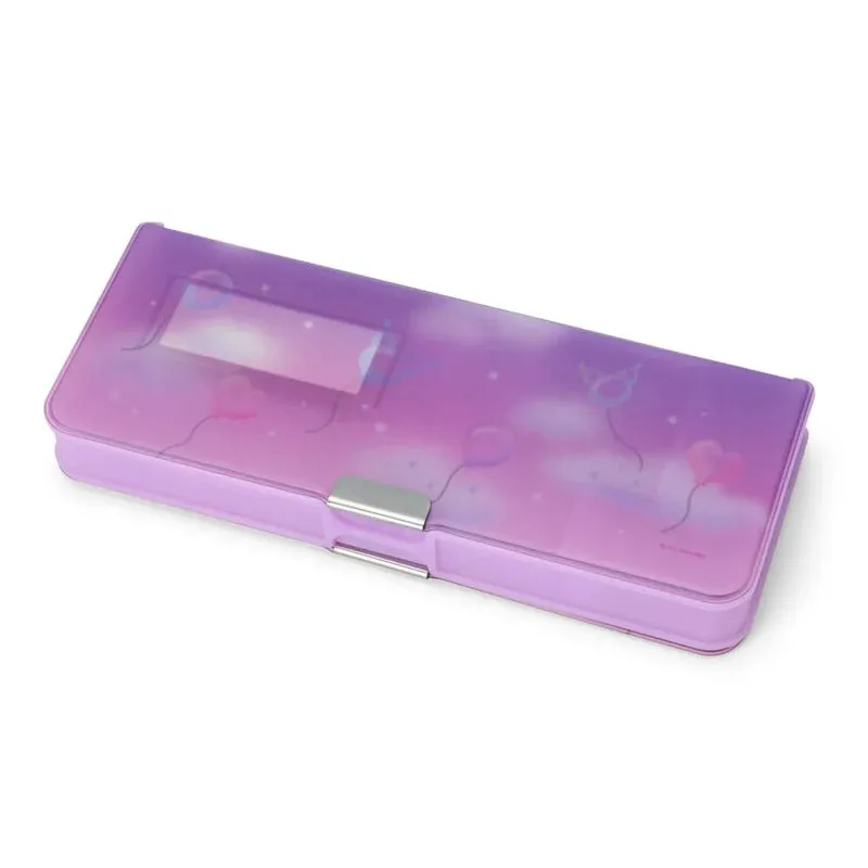 Hello Kitty Kuromi Translucent 2-Way Pencil Case pennal gjennomsiktig