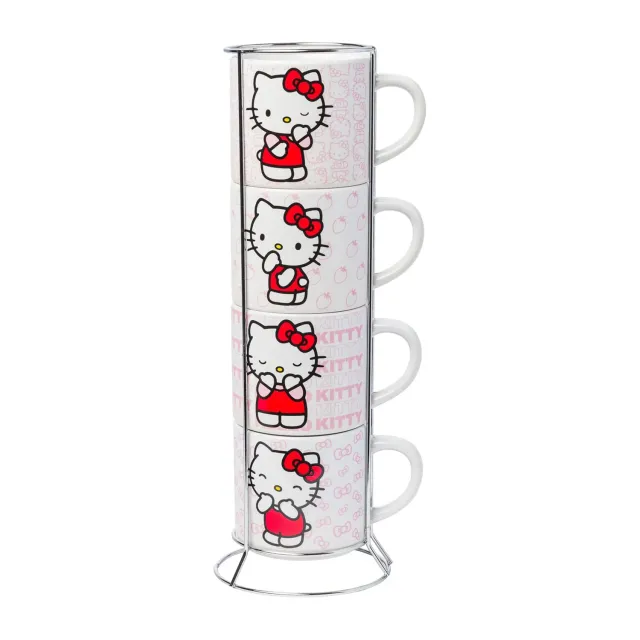 Hello Kitty Expressions 5-Piece Ceramic Mug Stack krussett