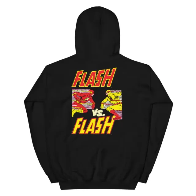 Batman The Flash Versus brodert hettegenser svart