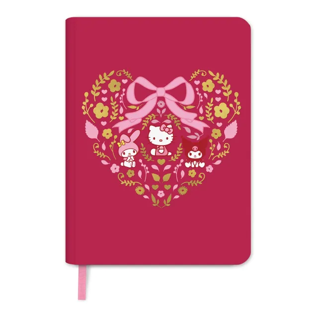 Hello Kitty and Friends x Studio Oh! Hearts & Flowers notatbok 288 sider