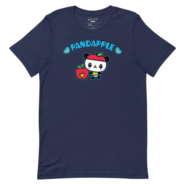 Sanrio Pandapple Blue Hearts Tee T-skjorte marineblå XS–4XL