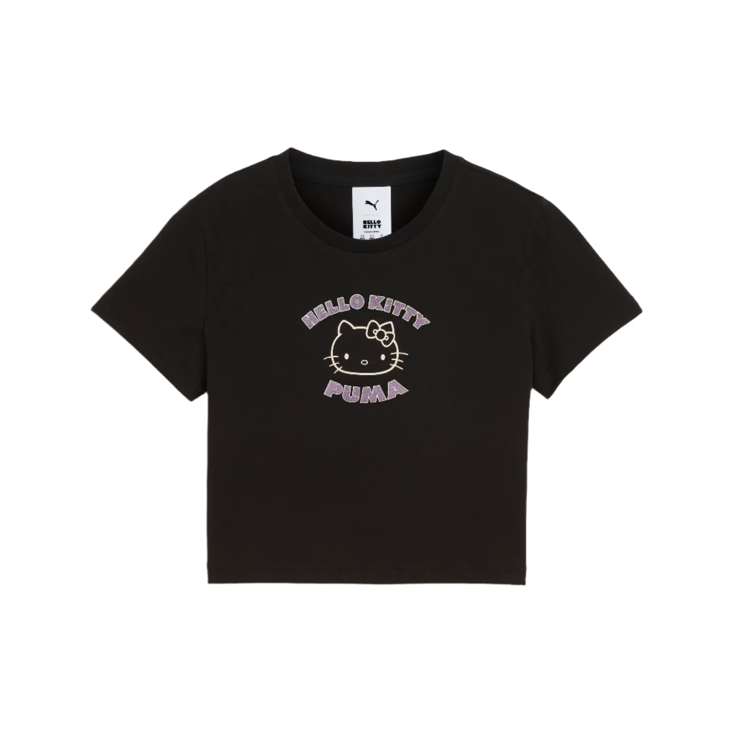 Hello Kitty x PUMA Graphic Baby Tee T-skjorte Puma Black bomull