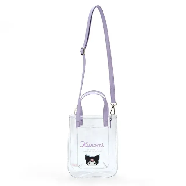 Hello Kitty Kuromi Clear 2-Way Mini Tote gjennomsiktig veske PVC
