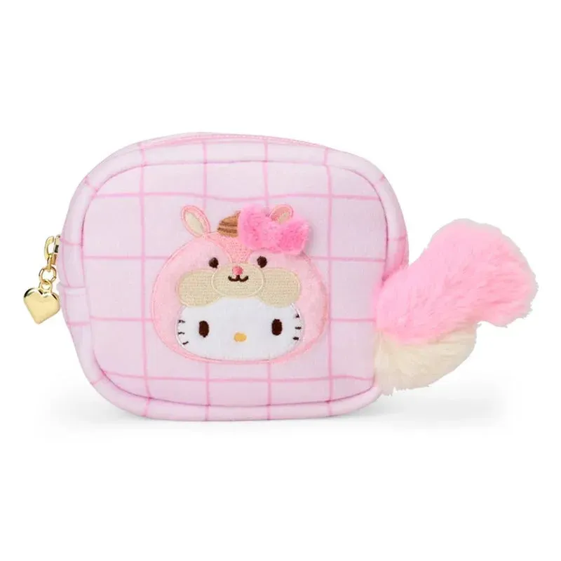 Hello Kitty Fluffy Squirrel Series Mini Zipper Pouch minipung