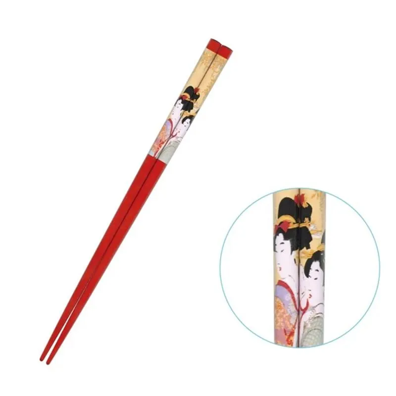 Neo Tokyo Japanese Ukiyoe Style Utamaro spisepinner 22,5 cm bambus