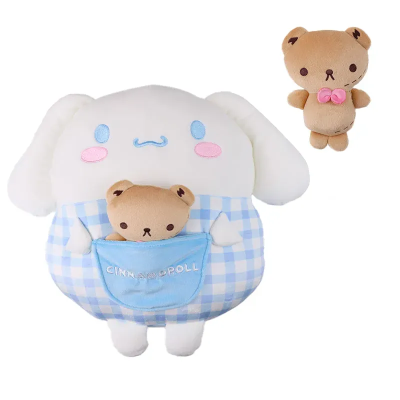 Cinnamoroll Besties Series Pocket Pals pyntepute 16 tommer med minifigur